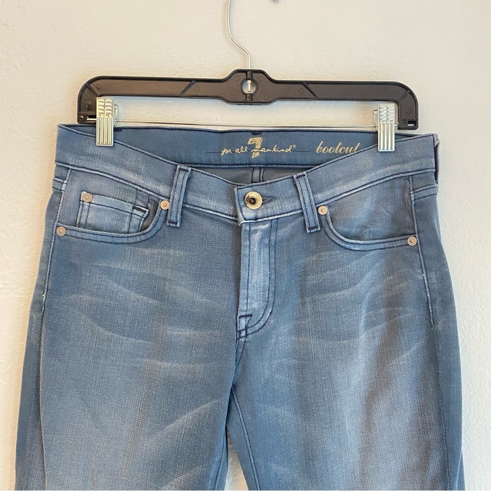 7 For All Mankind Blue‎ Boot Cut Jeans Timeless Style - Picture 2 of 8